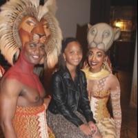 Photo Coverage: Quvenzhane Wallis Visits THE LION KING!