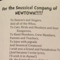 Photo Flash: Lynn Ahrens Leaves Special Message for Newtown's SEUSSICAL