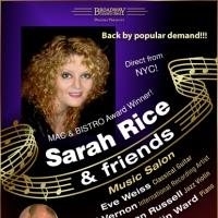 Broadway Concerts Direct Presents SARAH RICE & FRIENDS, 9/27 Video