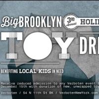 Verboten Hosts Third Annual 'Big Brooklyn Holiday Toy Drive', Now thru 12/15 Video