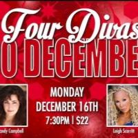 FOUR DIVAS DO DECEMBER Set for Martinis Above Fourth Table + Stage Today Video