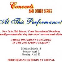 Musicals Tonight! Continues Salute to Standbys with AT THIS PERFORMANCE... at Lion Th Video