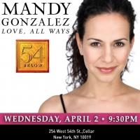 Broadway's Mandy Gonzalez Returns to 54 Below, 4/2 Video