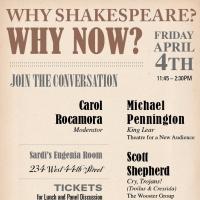 Michael Pennington, Scott Shepherd, Daniel Sullivan to Talk Shakespeare at Drama…