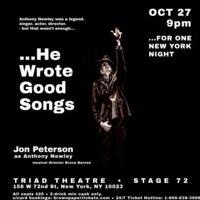 Jon Peterson's HE WROTE GOOD SONGS to Play State 72/The Triad, 10/27 Video