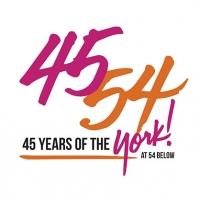 York Theatre Company to Mark 45th Anniversary With '45 AT 54' Concerts Video