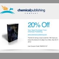 Chemical Publishing Offers Discounts on Stock Titles