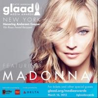 Madonna to Present Anderson Cooper with Vito Russo Award at 24th Annual GLAAD Media A Video