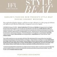 Harlem's Fashion Row Presents Style Beat for the Grammys