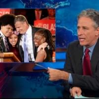 VIDEO: Jon Stewart Tries Out de Blasio-Style Hair on THE DAILY SHOW Video