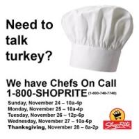 ShopRite Unveils 'Chefs On Call' to Provide Customers with a Stress-Free Thanksgiving
