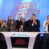 Photo Flash: Cast of GOING ONCE! LAUGHING TWICE!! Rings NASDAQ Opening Bell Video