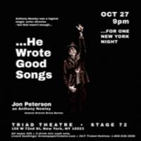 Jon Peterson's HE WROTE GOOD SONGS Comes to The Triad, 10/27 Video
