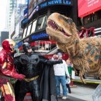 Photo Coverage: Baby T from WALKING WITH DINOSAURS Takes Over Times Square