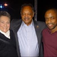Photo Flash: Rev. Jesse Jackson Visits k.d. lang and Dule Hill at AFTER MIDNIGHT Video