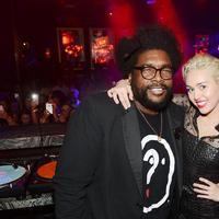 Photo Flash: Miley Cyrus Hosts Inside OMNIA Nightclub's Ultra-Lounge, Heart of OMNIA Video