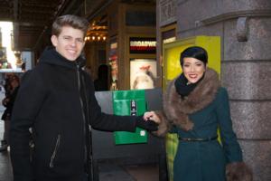 Photo Flash: Broadway In Chicago & Performers From HEARTBEAT OF HOME Green Marquees As Part of ShamROCK Chicago Image