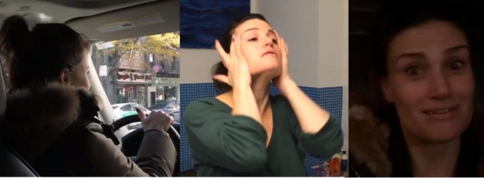 STAGE TUBE: Idina Menzel Screams, Primps, Preps, and Drives in New Promo Videos Video