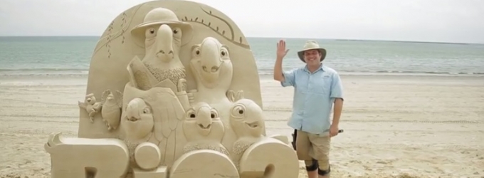 VIDEO: Watch RIO 2 Rio 2 Sand Sculpting Time-Lapse Video! Video