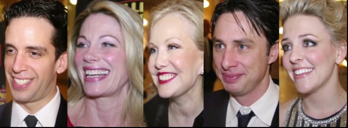 TV: Chatting with the Cast of BULLETS OVER BROADWAY on Opening Night! Video