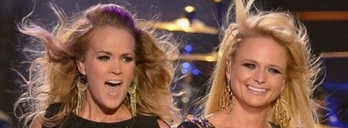 VIDEO: Carrie Underwood & Miranda Lambert Team for 'Something Bad' at CMT MUSIC… Video