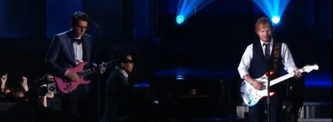 VIDEO: Ed Sheeran, John Mayer Perform 'Thinking Out Loud' at GRAMMYS Video