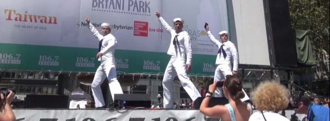 TV: ON THE TOWN Cast Hails 'New York, New York' at Bryant Park! Video