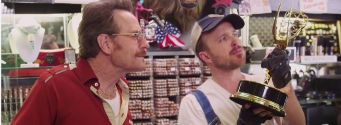 VIDEO: BREAKING BAD's Bryan Cranston & Aaron Paul Reunite in Hilarious New Emmy TV… Video