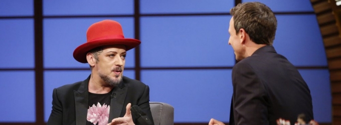 VIDEO: Boy George Talks Culture Club Reunion on LATE NIGHT Video