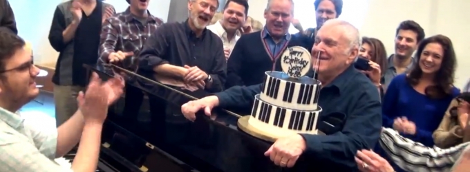 TV: John Kander Blows Out His Birthday Candles in Rehearsal for THE VISIT! Video