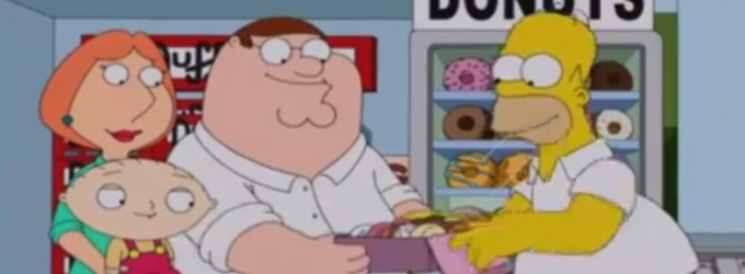 VIDEO: Sneak Peek at FAMILY GUY Meets THE SIMPSONS in Crossover Episode Revealed at… Video