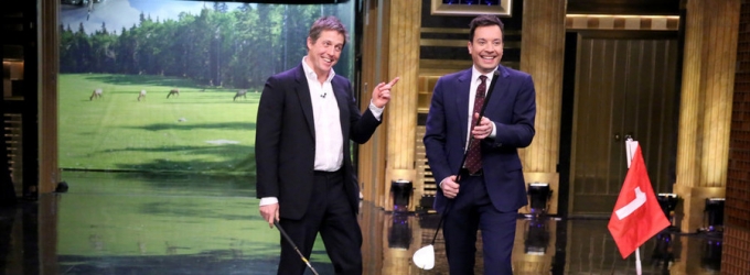 VIDEO: Hugh Grant & Charles Barkley Play Hallway Golf on TONIGHT SHOW Video