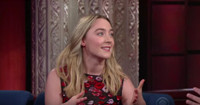 VIDEO: Saoirse Ronan Tries to Teach Stephen Colbert an Irish Accent Video