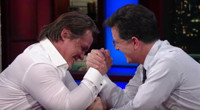 VIDEO: Josh Brolin & Stephen Colbert Arm Wrestle to See Who Is Tougher