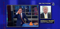 VIDEO: Donald Trump Gives Stephen Colbert a Call on the 'Trump Phone' Video