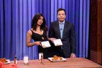 VIDEO: Priyanka Chopra & Jimmy Have Wing-Eating Contest on TONIGHT