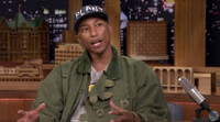 VIDEO: Pharrell Williams Strikes His Best '80s Sitcom Intro Pose on TONIGHT Video