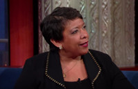 VIDEO: Attorney General Loretta Lynch Talks Hillary's Emails & More on LATE SHOW Video