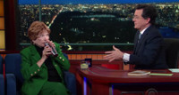 VIDEO: Stephen Makes Shirley MacLaine A Cocktail on LATE SHOW