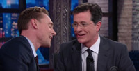 VIDEO: Tom Hiddleston & Stephen Colbert Duet on Classic Hank Williams Song