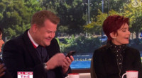 VIDEO: James Corden Sends 'Sext' Message to Ozzie Osbourne on THE TALK Video