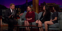 VIDEO: Emilia Clarke, Ilana Glazer & Abbi Jacobson Visit LATE LATE SHOW Video