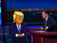 VIDEO: Cartoon Donald Trump Admits 'It's All An Act' on LATE SHOW