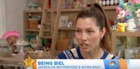 VIDEO: Jessica Biel Talks Motherhood And Giving Back on TODAY Video