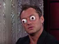 VIDEO: Jude Law Excels at Ping Pong Eyeball Acting on LATE SHOW