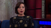 VIDEO: Aubrey Plaza Has Trouble Keeping a Secret on LATE SHOW