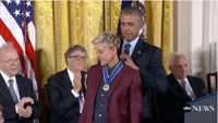 VIDEO: Teary-Eyed Ellen DeGeneres Awarded Presidential Medal of Freedom Video