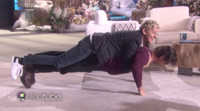 VIDEO: Sneak Peek - Milo Ventimiglia Shows Off Push-Up Skills with Help from Ellen De Video