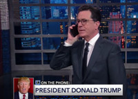 VIDEO: Stephen Colbert Calls Into Question Trump's Late Night Calls