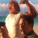STAGE TUBE: Behind the Scenes of Lin-Manuel's Disney Sing-a-long with The Rock Video